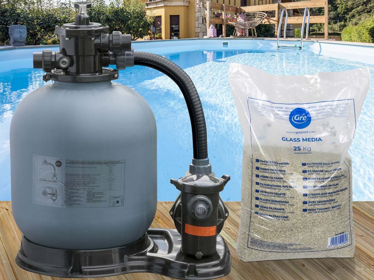 combien de sac de verre pour filtre piscine